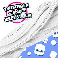 Stretchy Cloudz demo: kids poke, pull and mold the smooth compound.