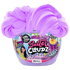 Compound Kings Fluffy Butter Cloudz slime bucket for instant sensory play and easy cleanup.