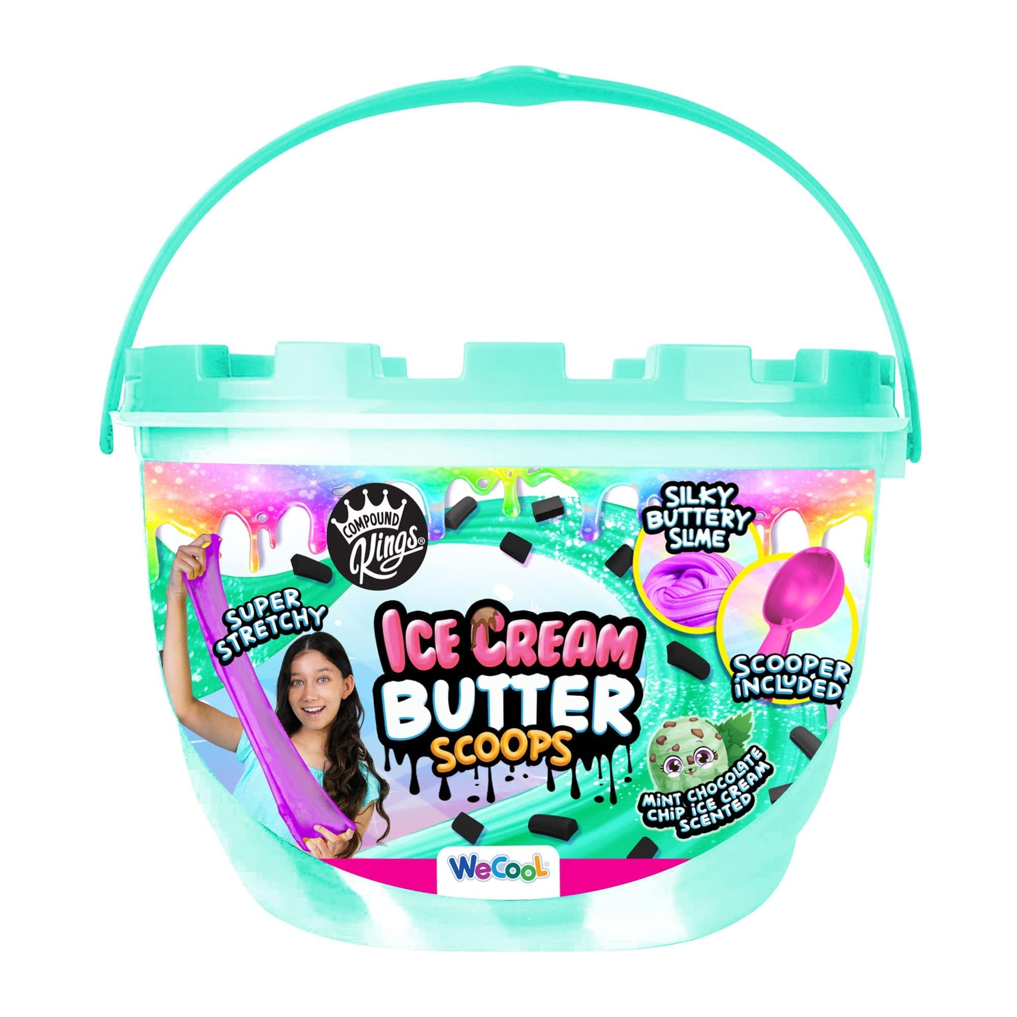 Compound Kings Ice Cream Butter Cloudz slime bucket ready for creative sensory play.