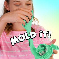 Compound Kings kids playing with slime, demonstrating poke, stretch, and imaginative shapes.