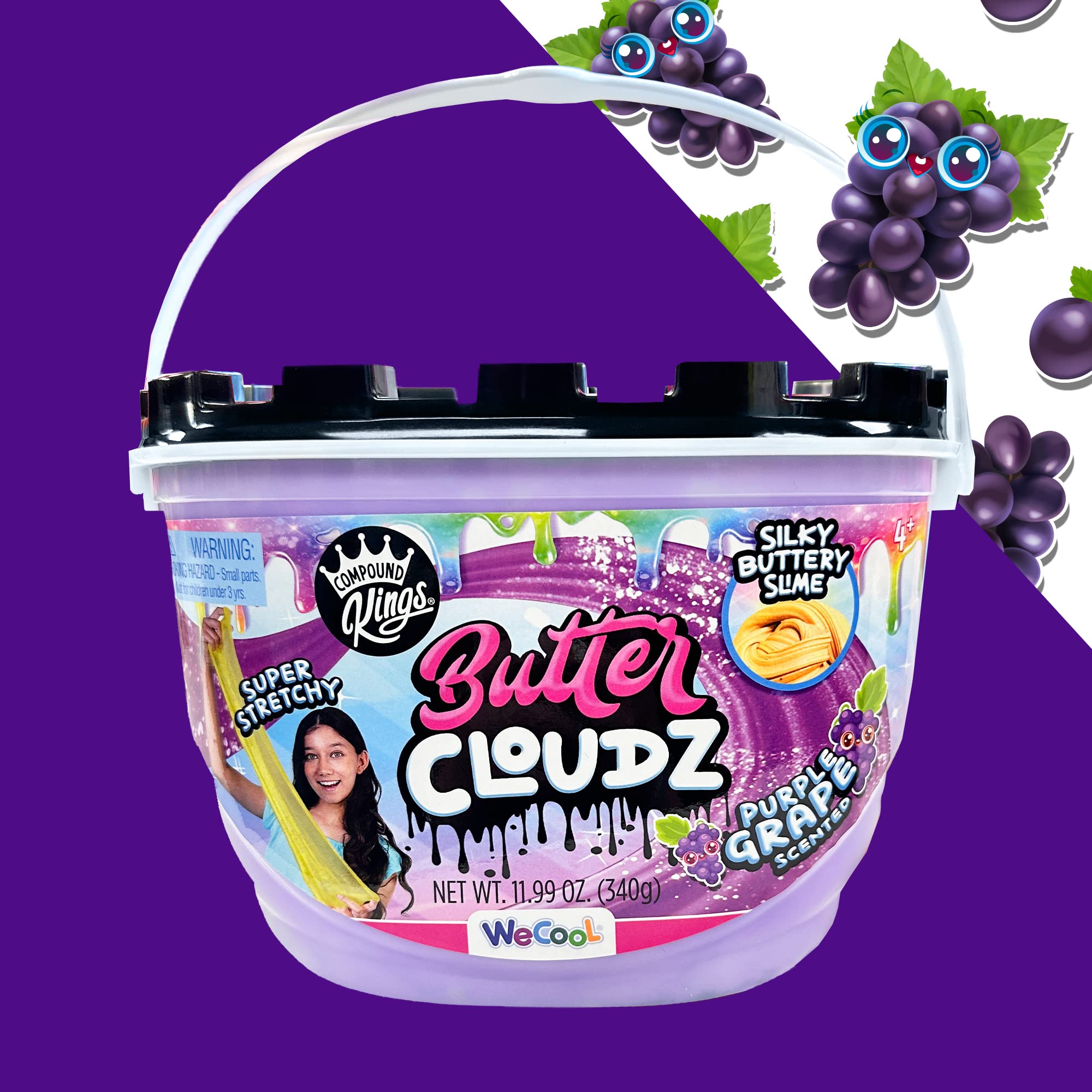 Compound Kings soft stretch slime close-up showing squishy, moldable fun.