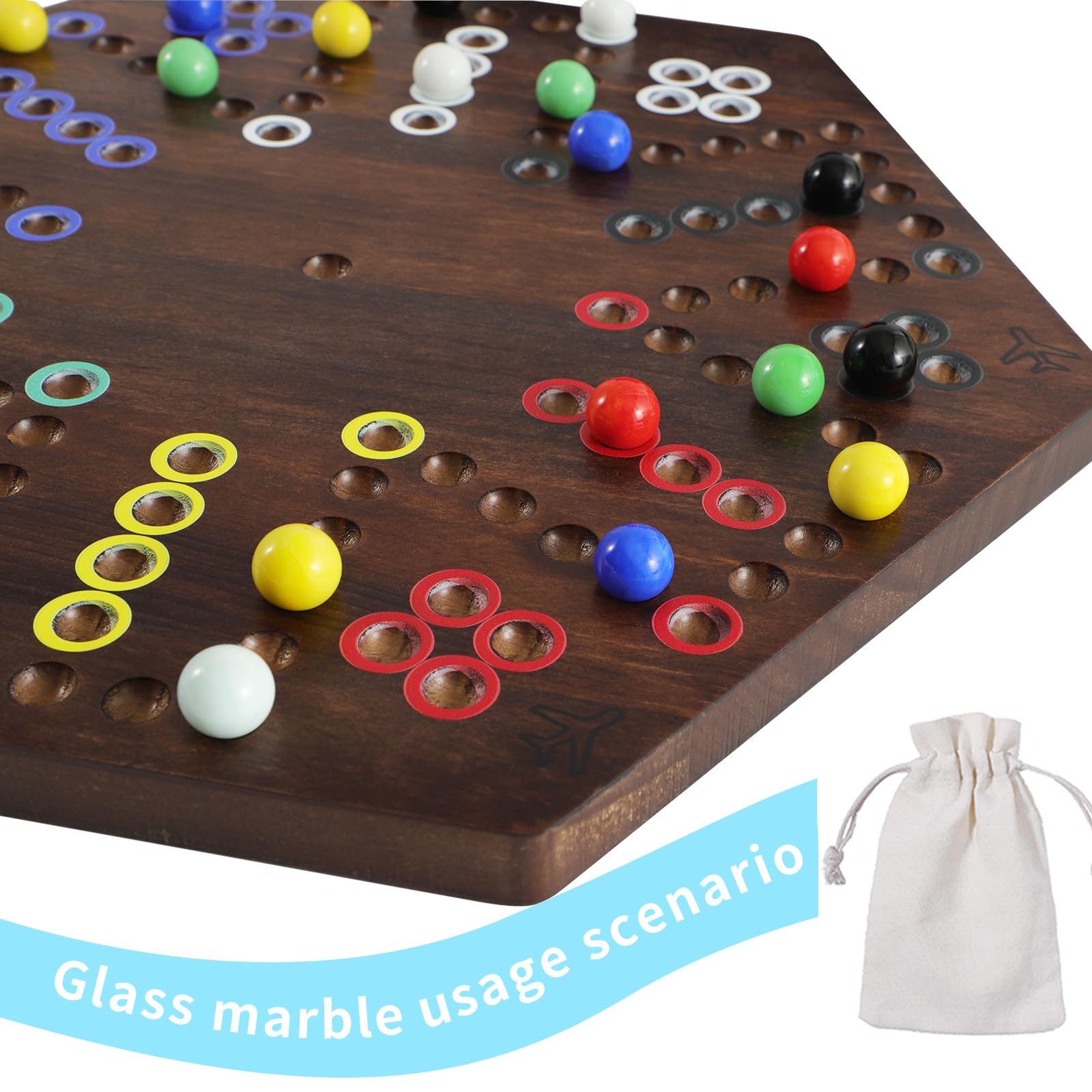 COMSREV marble dice set included for fast-paced play