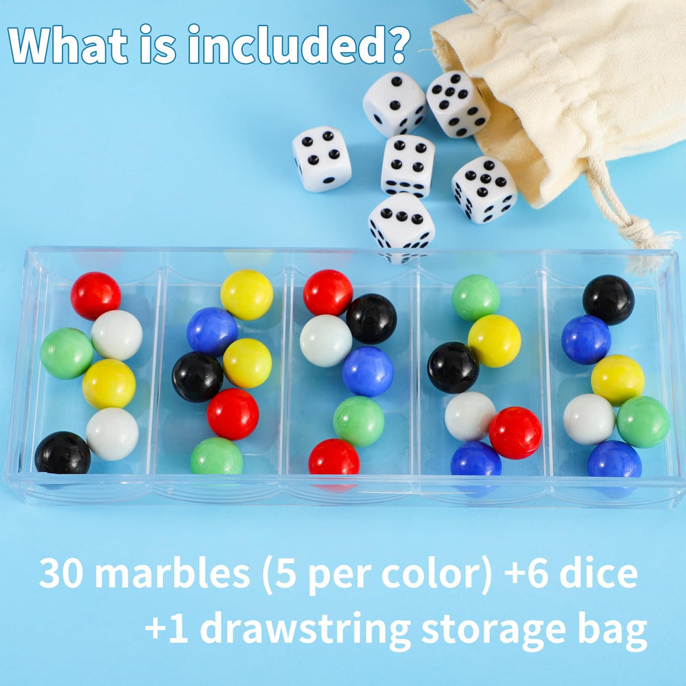 COMSREV storage bag keeps marbles organized and ready