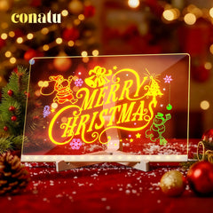 Conatu dry-erase light-up board with markers for interactive art sessions