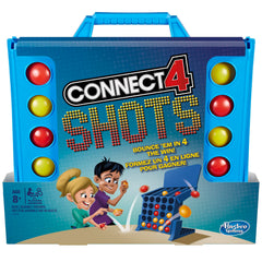 Connect 4 Shots colorful balls in motion during a two-player round.