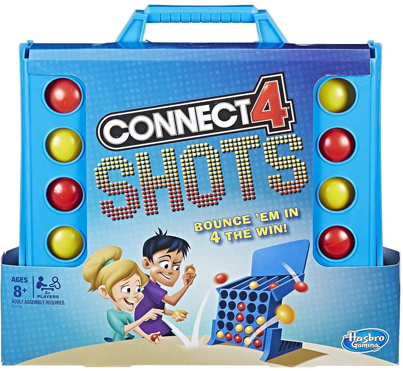 Connect 4 Shots grid folds flat for easy storage and travel.