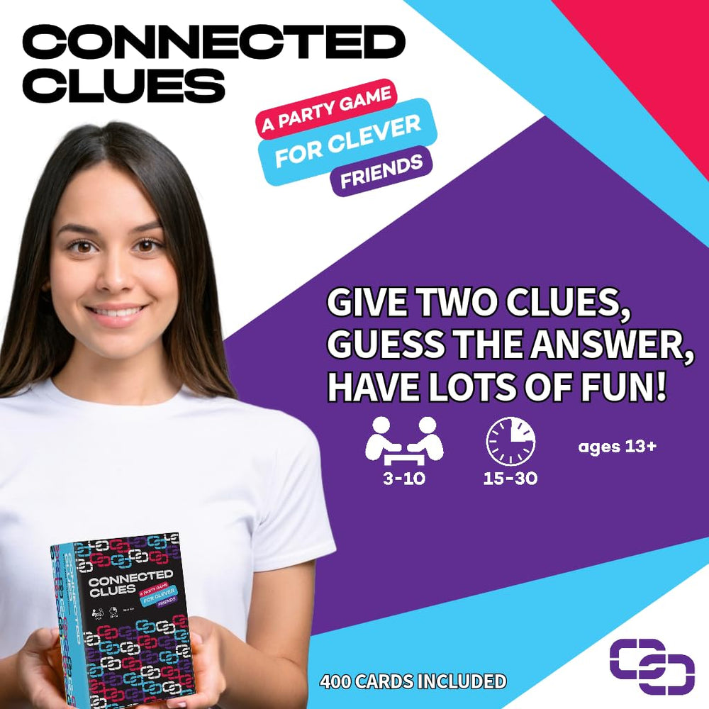 Connected Clues clue giver turn, engaging everyone with creative hints.