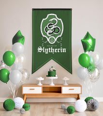 Conquest Journals banner with gold grommets for easy indoor hanging