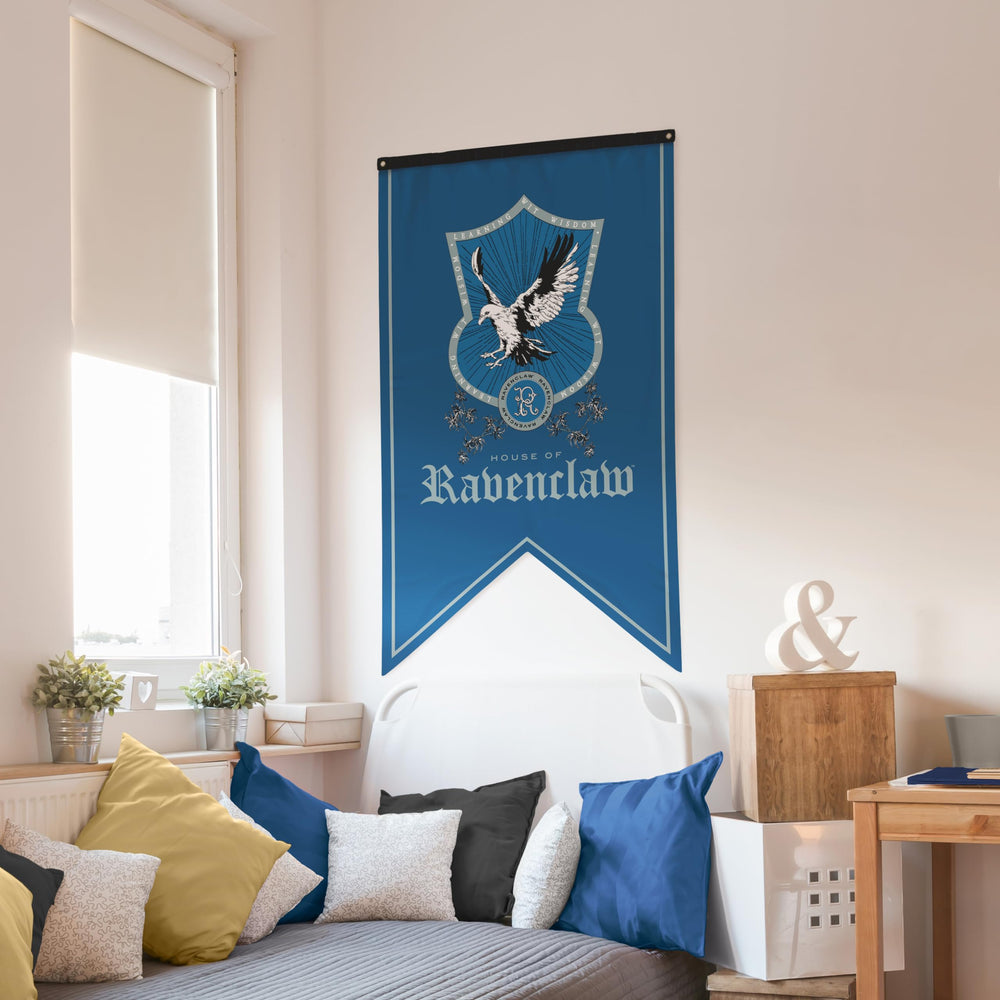 CON*QUEST Ravenclaw crest flag on 300D cloth with vibrant colors