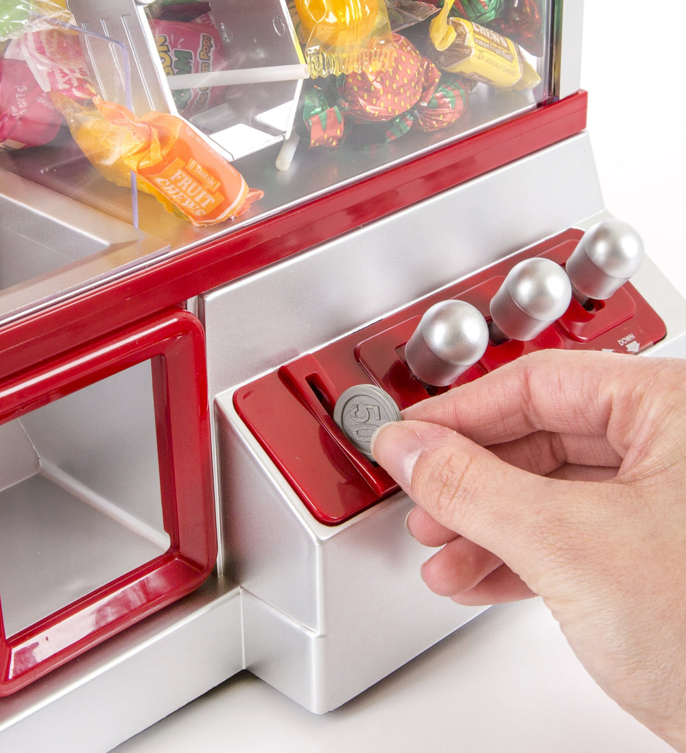 Constructive Playthings Carnival Crane Game battery access for portability
