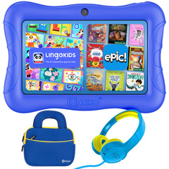 Contixo Disney tablet blue front view ideal for kid-friendly learning experiences.
