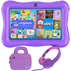 Contixo Disney tablet front view highlighting kid-friendly design for learning