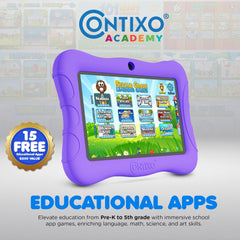 Contixo durable kid-friendly case with grip improves on-the-go protection