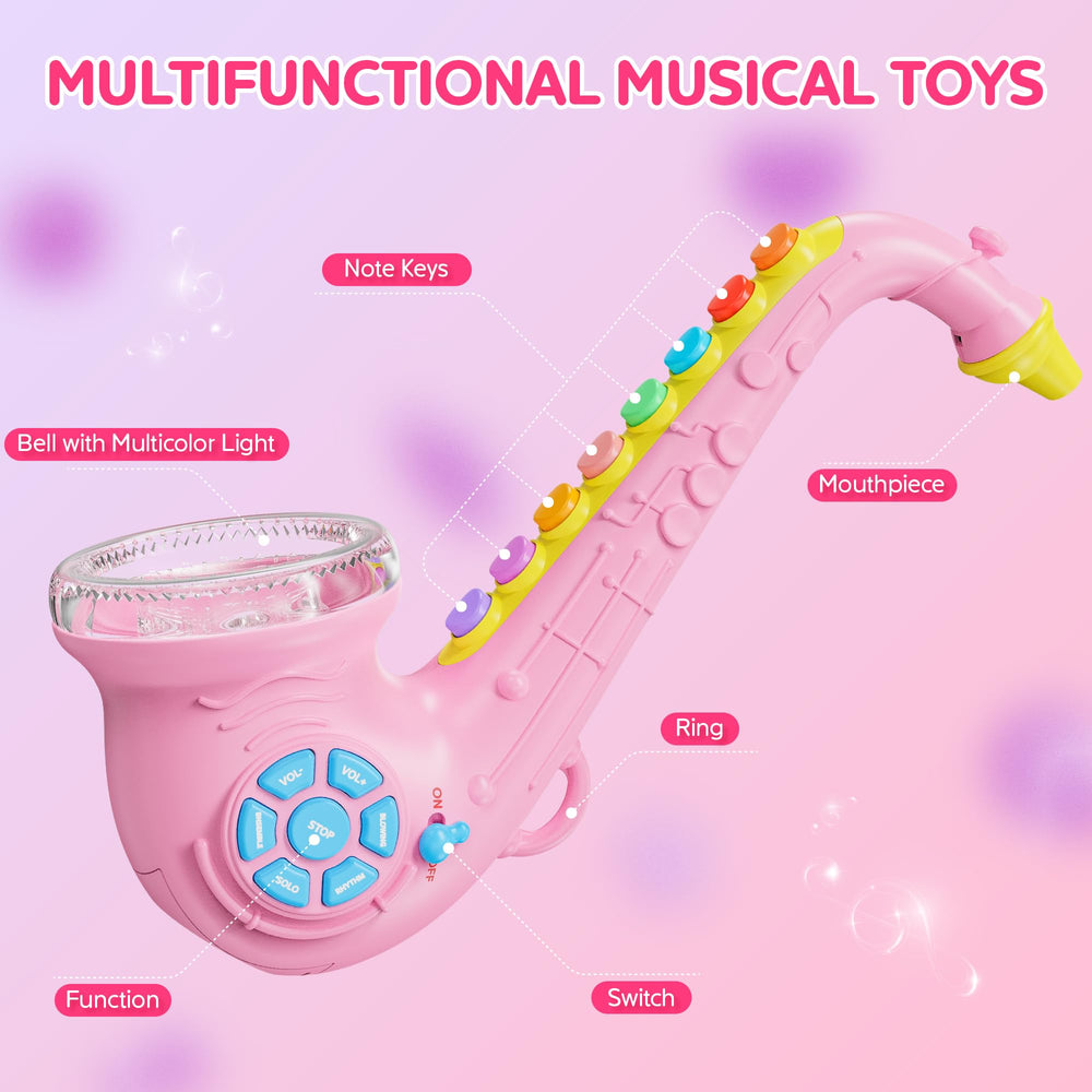 Contixo KT1 pink Saxaboom includes extra mouthpiece for shared play