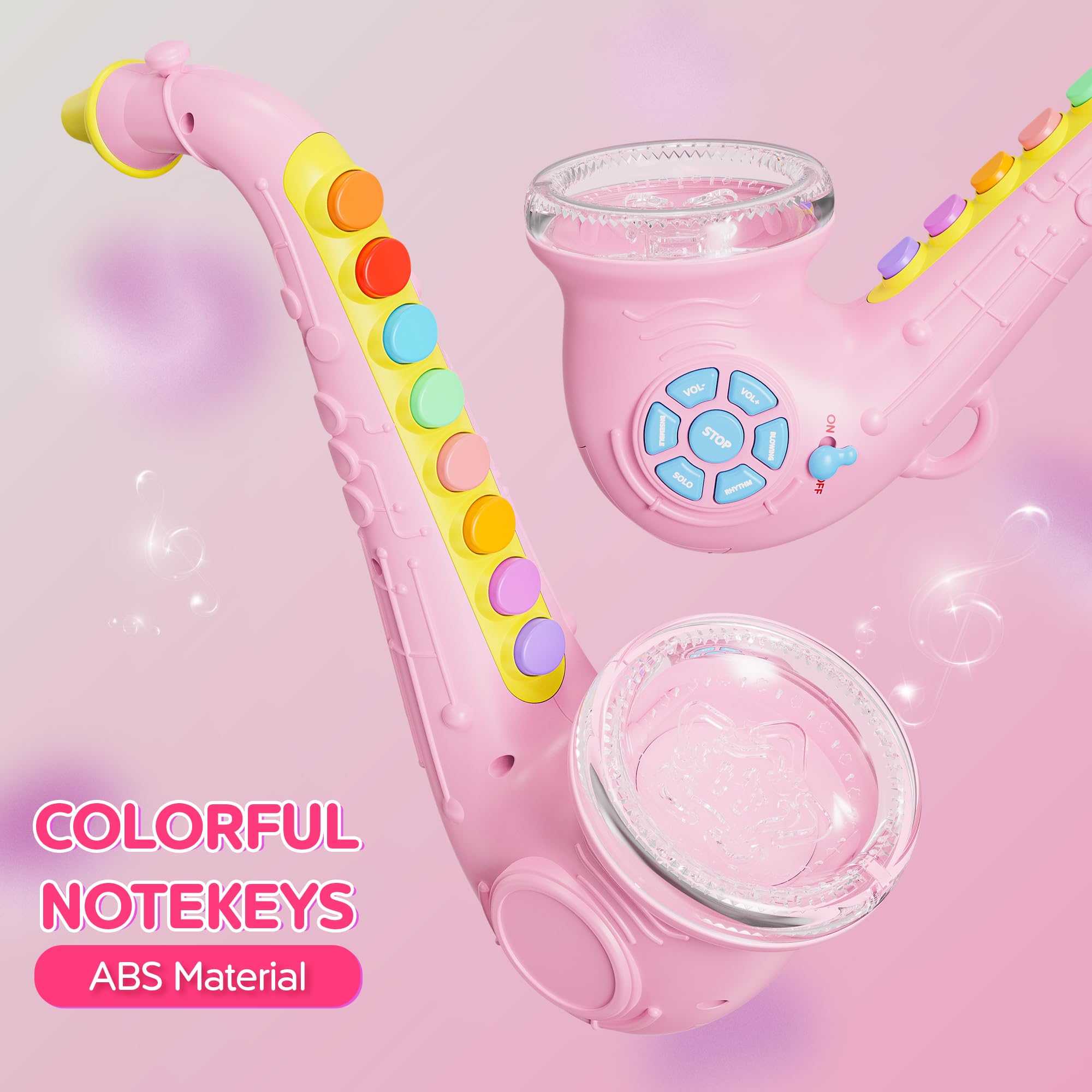 Contixo KT1 pink Saxaboom safe ABS construction with rounded edges for toddlers