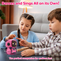 Contixo R1 pink robot using touch induction for intuitive play.