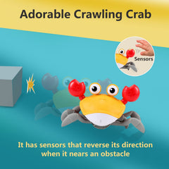 Control Future Crab Toy side skitter motion sparks curiosity and crawling motivation.