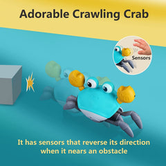 Control Future Crawling Crab Toy lights and sounds stimulate sensory play
