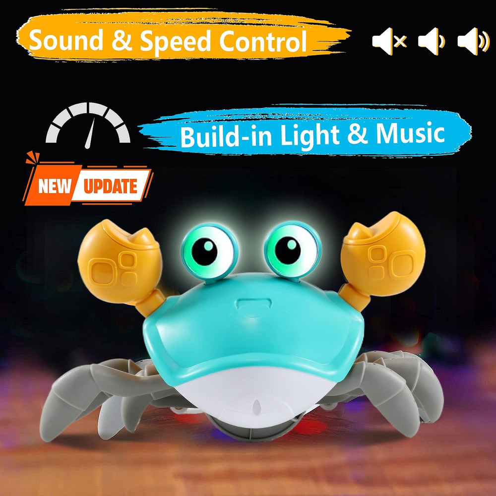 Control Future Crawling Crab Toy side movement fostering early crawling exploration