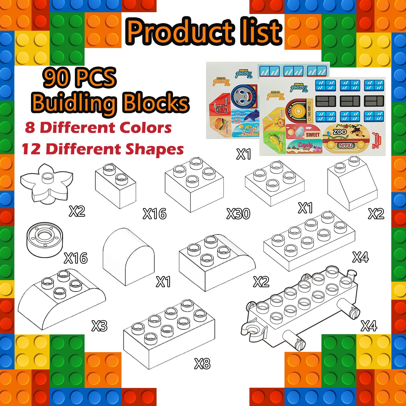 CONVENTEJOY ABS material blocks are safe for toddlers and gentle on little hands.