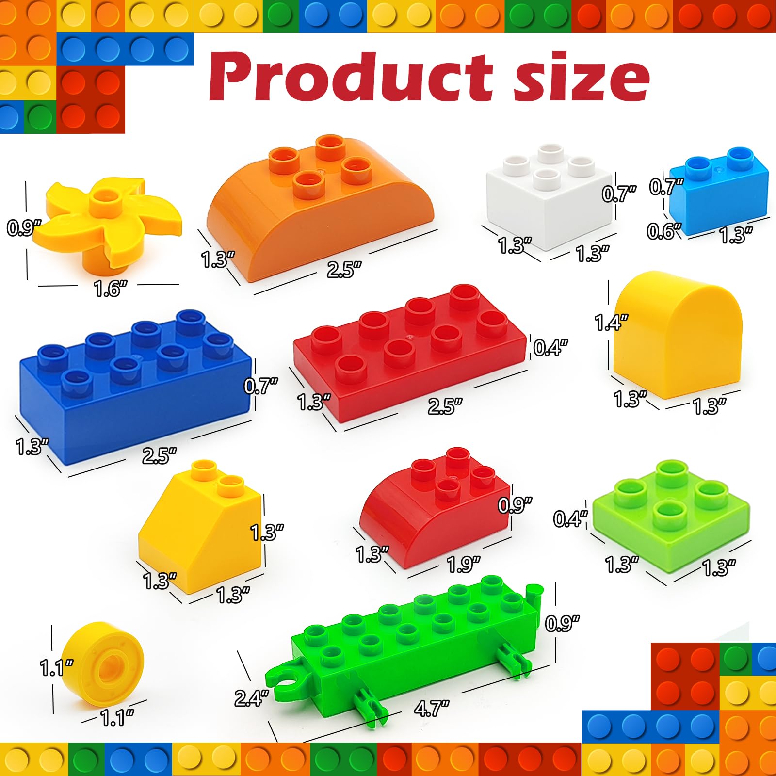 CONVENTEJOY large bricks fit major brands for easy expansion and mixed play.