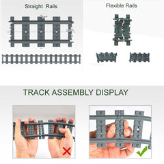 CONVENTEJOY city train track pieces enable endless creative expansion.