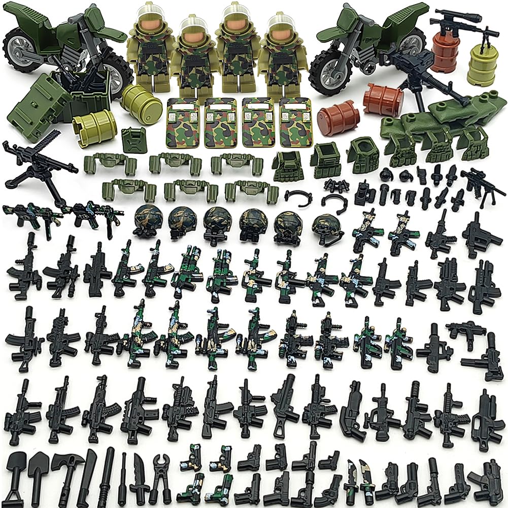 CONVENTEJOY camouflage guns for authentic minifigure battles.