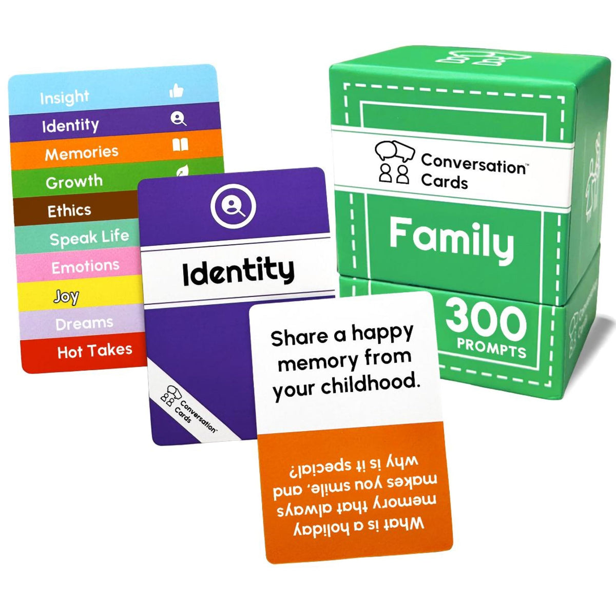 Conversation Cards Family Pack deck ready for family bonding and meaningful talks