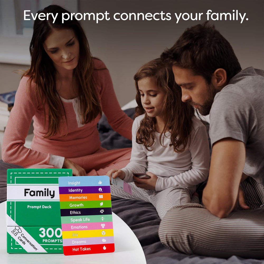 Conversation Cards game night setup adds structured, fun conversations