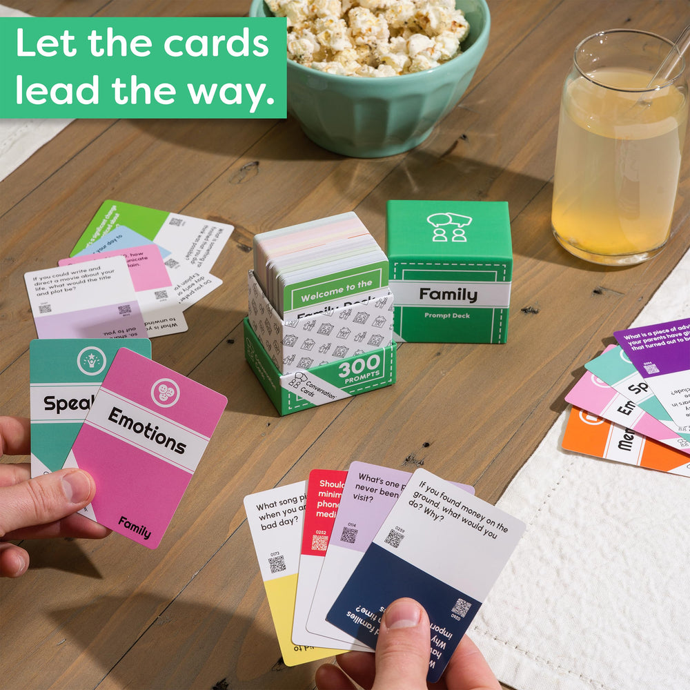 Conversation Cards unplug and connect prompts for deeper family conversations