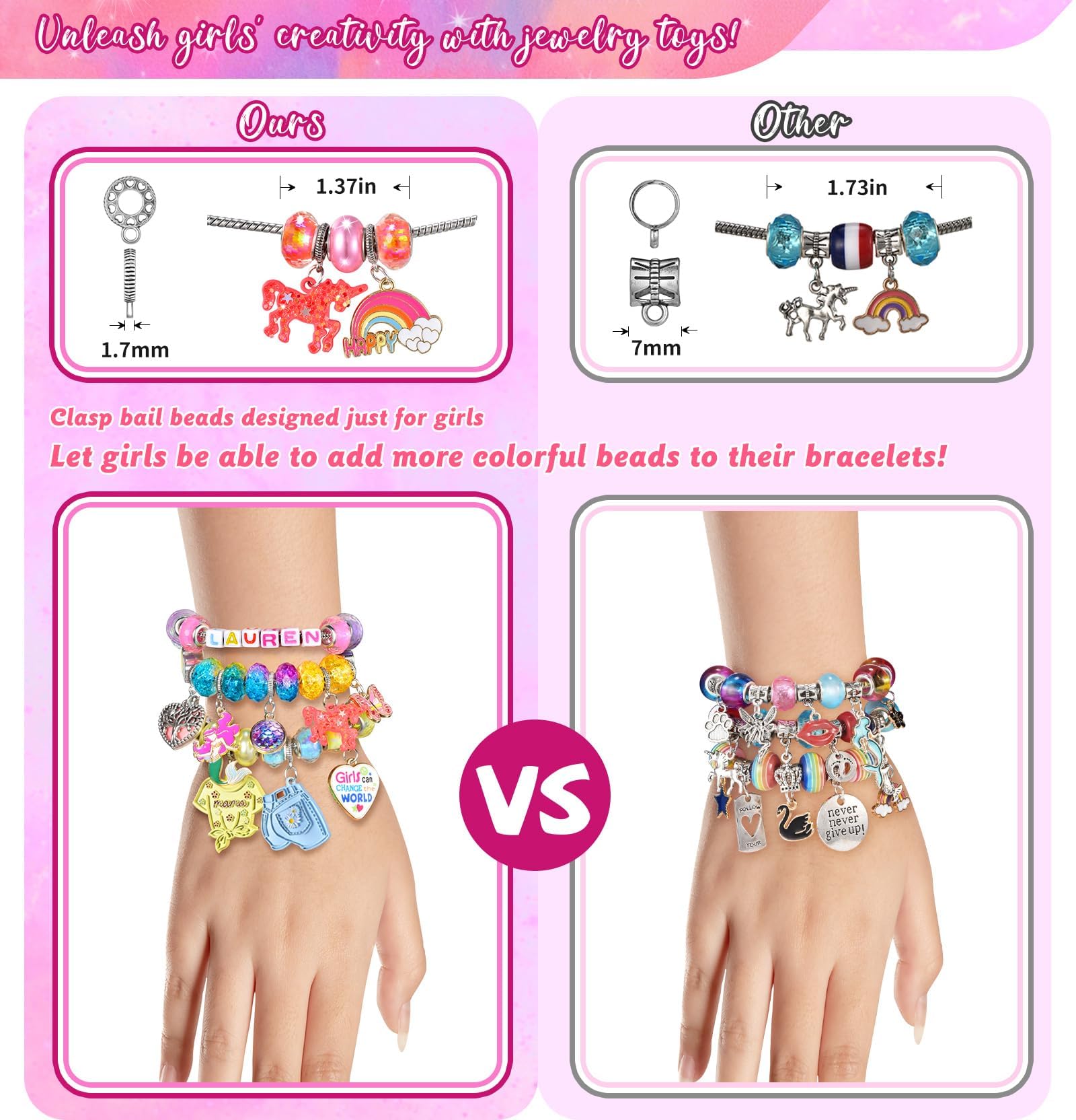 COO&KOO bracelet kit beads and string for easy DIY jewelry making at home.