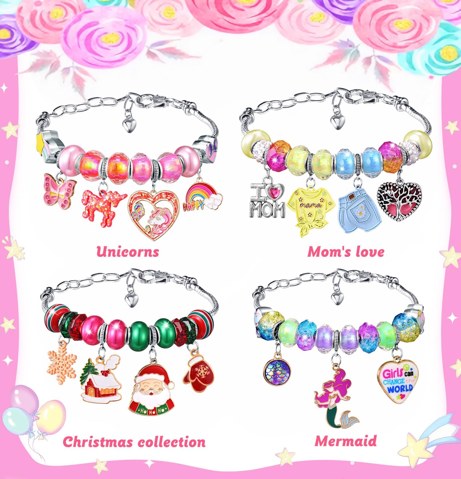 COO&KOO non-toxic alloy charms ensure safe, durable crafting for kids.