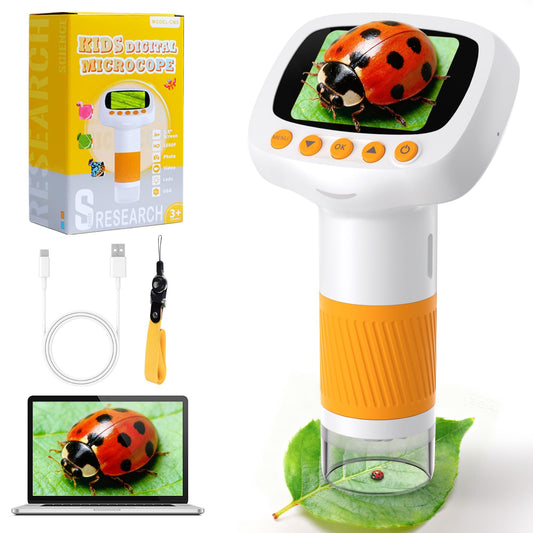 Coobest Pocket Kids Microscope front view with clear observation