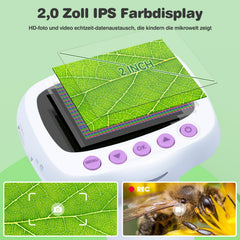 Coobest Pocket Kids Microscope storage lets you save discoveries for later review.