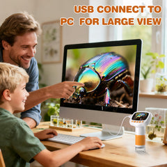 Coobest Pocket Kids Microscope USB connection to computer