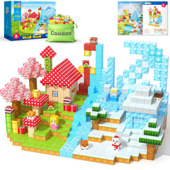 Coodoo 110pcs magnetic blocks set for imaginative building and STEM exploration.