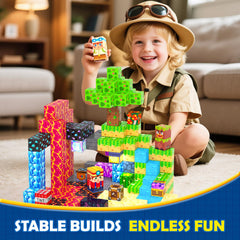 Coodoo 150PCS magnetic blocks support STEM learning and hands-on exploration.