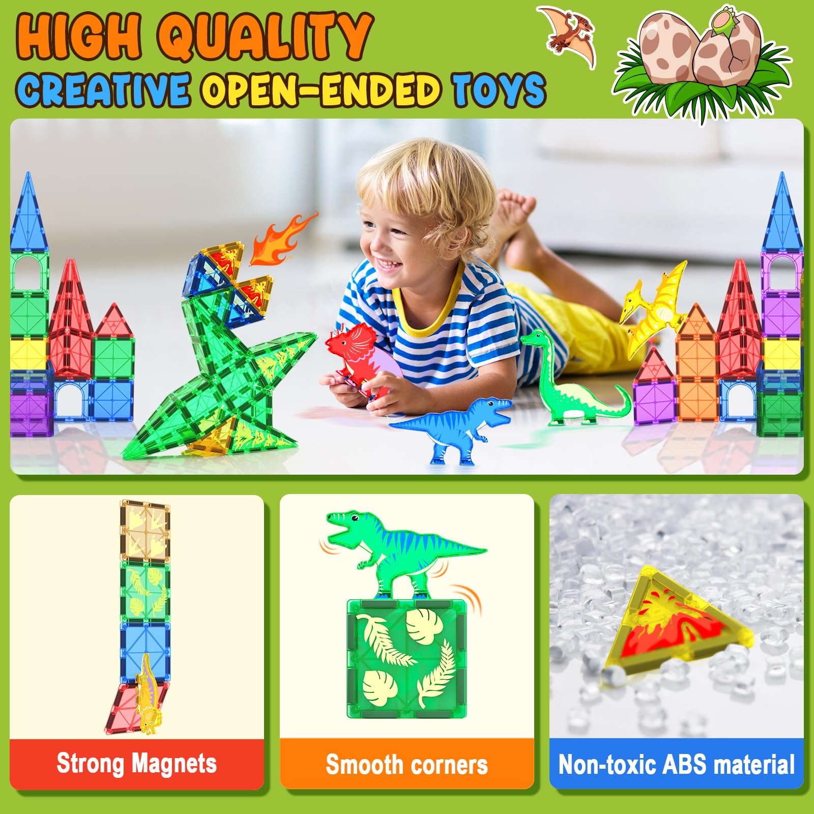 Coodoo Dinosaur Tiles compatible with top brands expand play options