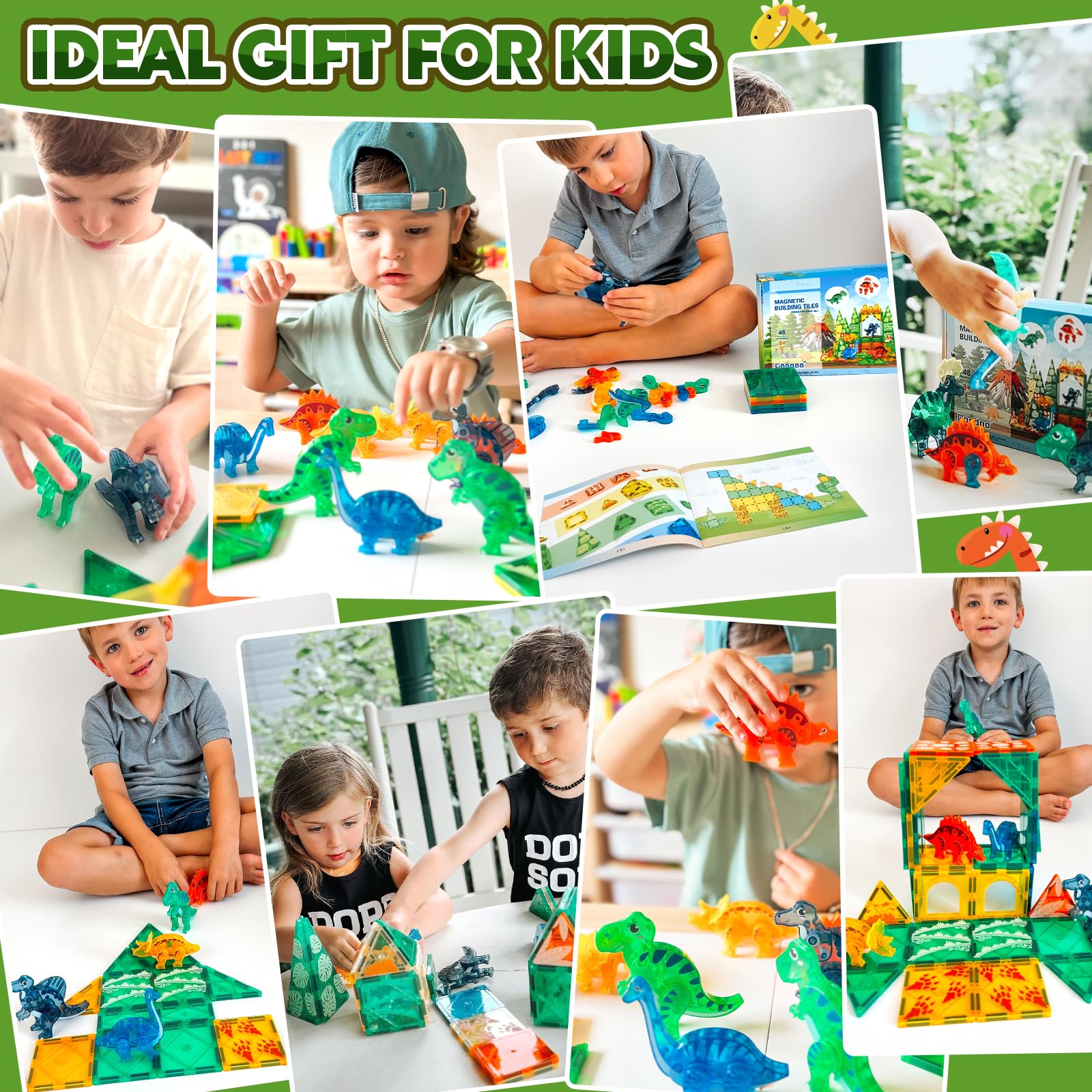 Coodoo Dinosaur Tiles Spinosaurus 3D with rotating limbs for imaginative adventures