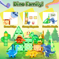 Coodoo Dinosaur Tiles Triceratops 3D encourages careful building and fine motor practice