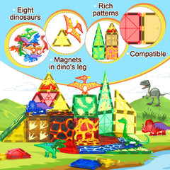 Coodoo tiles depict an erupting volcano scene for creative building