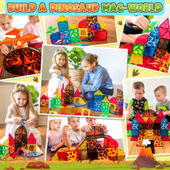 Coodoo dinosaur world volcano play scene with lava details.