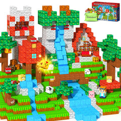 Coodoo forest-builder pieces closeup showcase vibrant magnets for imaginative play.