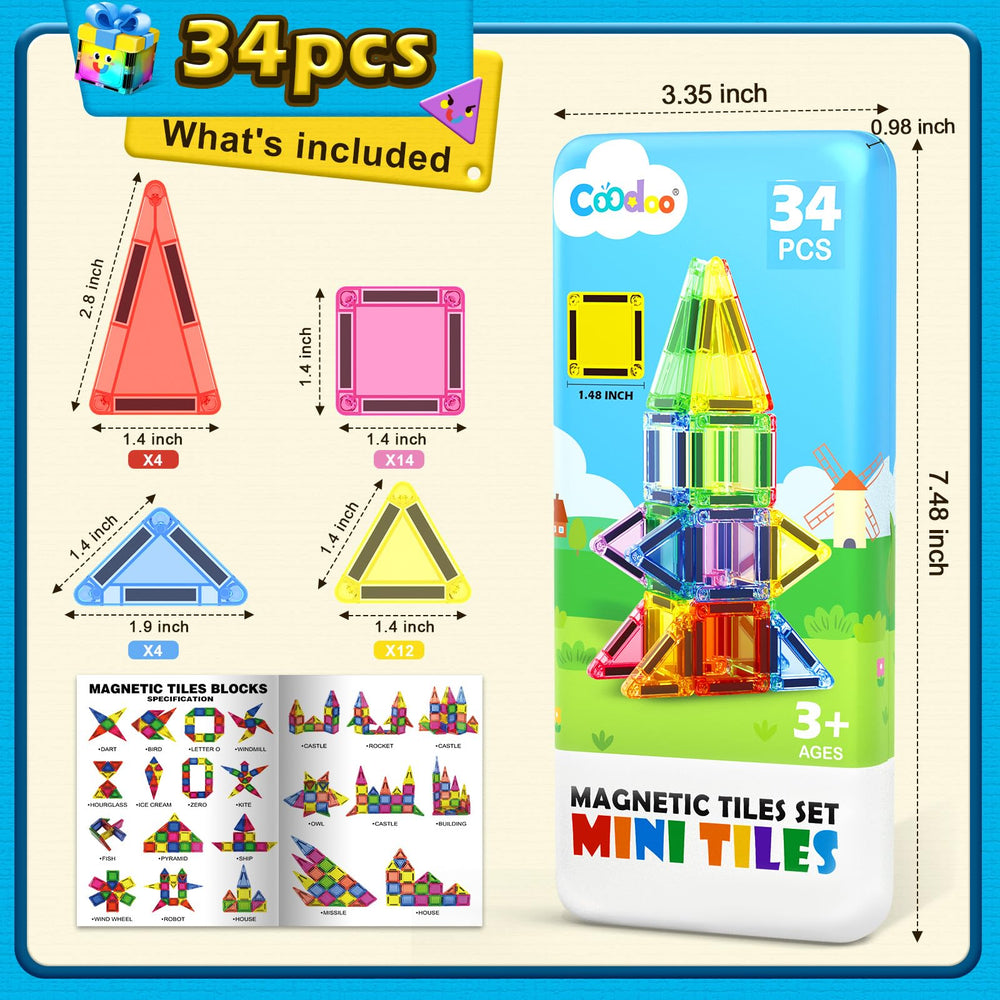 Coodoo gift-ready tiles for boys and girls from age 3.
