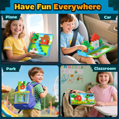Coodoo blocks on table inspire creative building and problem-solving during playtime