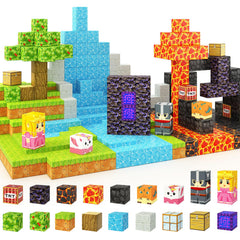 Coodoo magnetic blocks forest portal setup invites imaginative play and fine motor skills