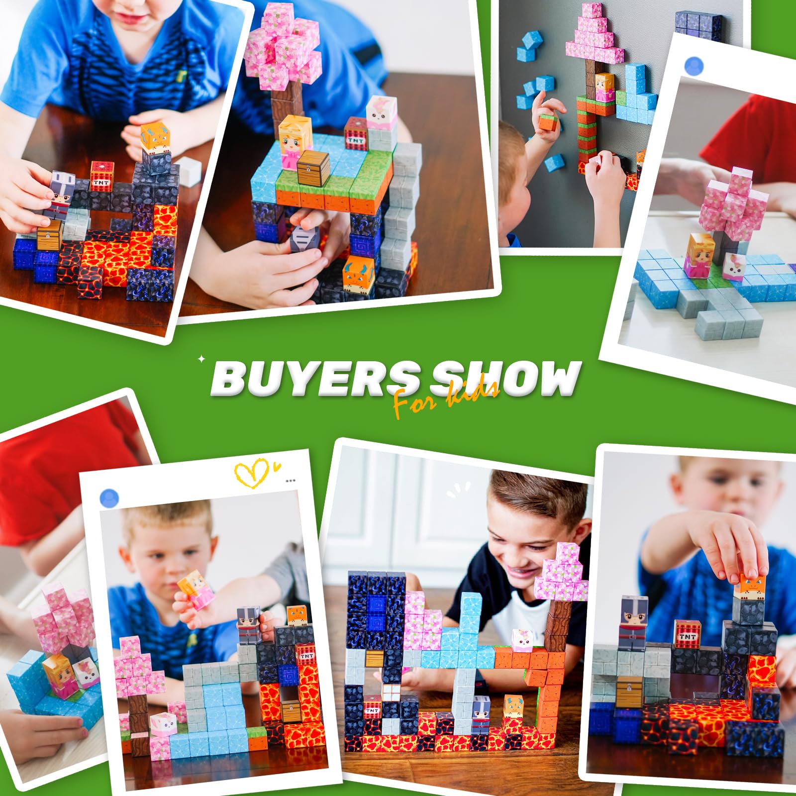 Kids playing outdoors with Coodoo blocks for STEM exploration.