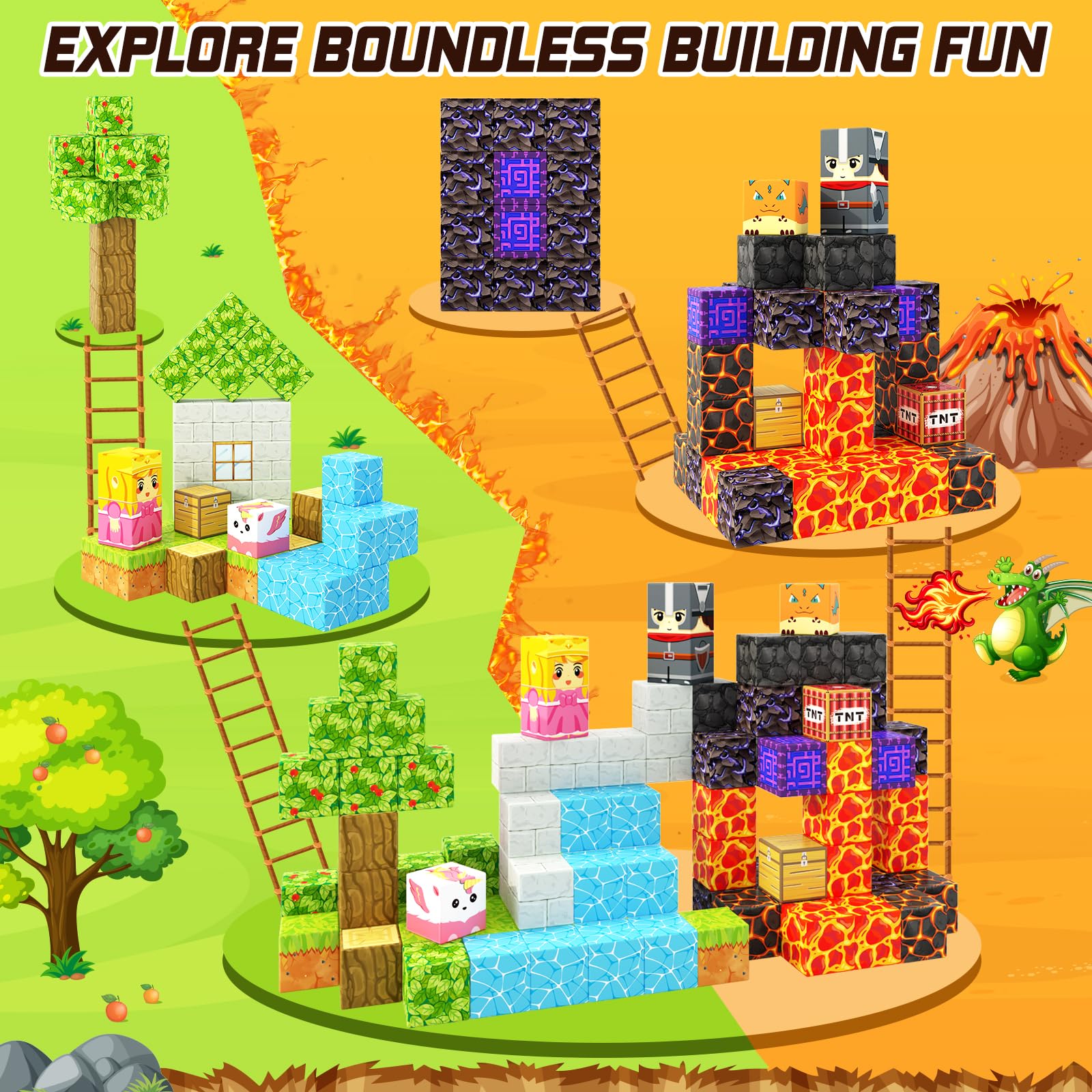 Coodoo portals and bridges show seamless Mine Magnet World compatibility for expansion
