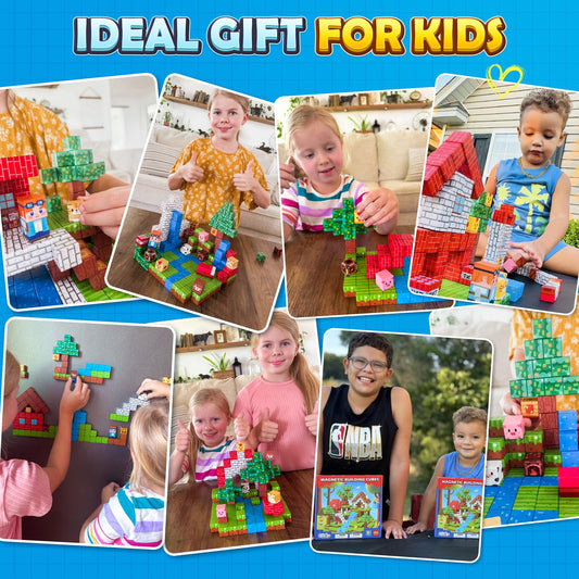 Coodoo Magnetic Blocks colorful cubes with 22 prints boost creativity.