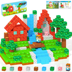Coodoo magnetic blocks travel tin enables portable, mess-free play for kids on the go